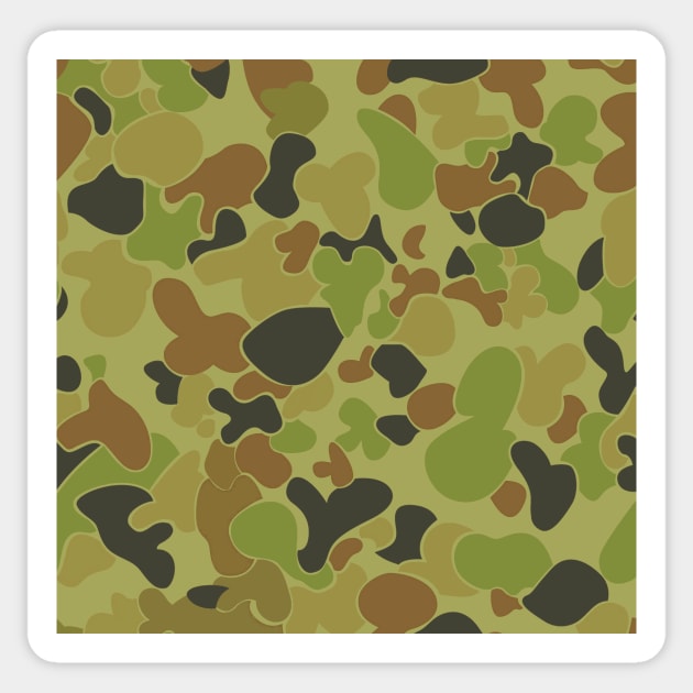 Australian Camouflage Sticker by Toby Wilkinson